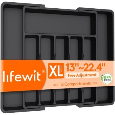 Lifewit Extra Large Cutlery Organizer Review: A Smart, Expandable Drawer Solution for Busy Kitchens
